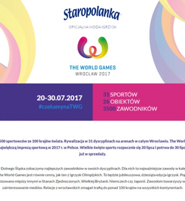 STAROPOLANKA (LANDING PAGE) – THE WORLD GAMES